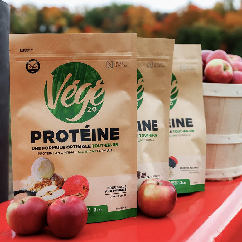 Protéines végétales biologiques - Croustade aux pommes - Nova Pharma - 2lbs